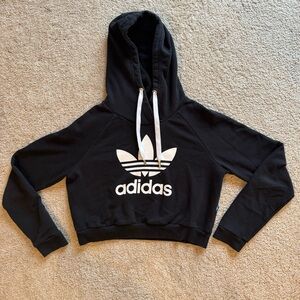 Adidas Trefoil Cropped Hoodie